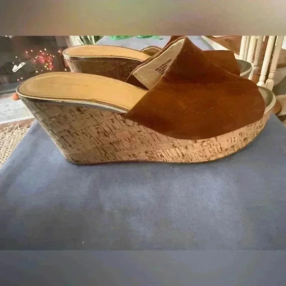 Andre Assous Shoes - Liz Claiborne Brown Suede Wedge Sandals
